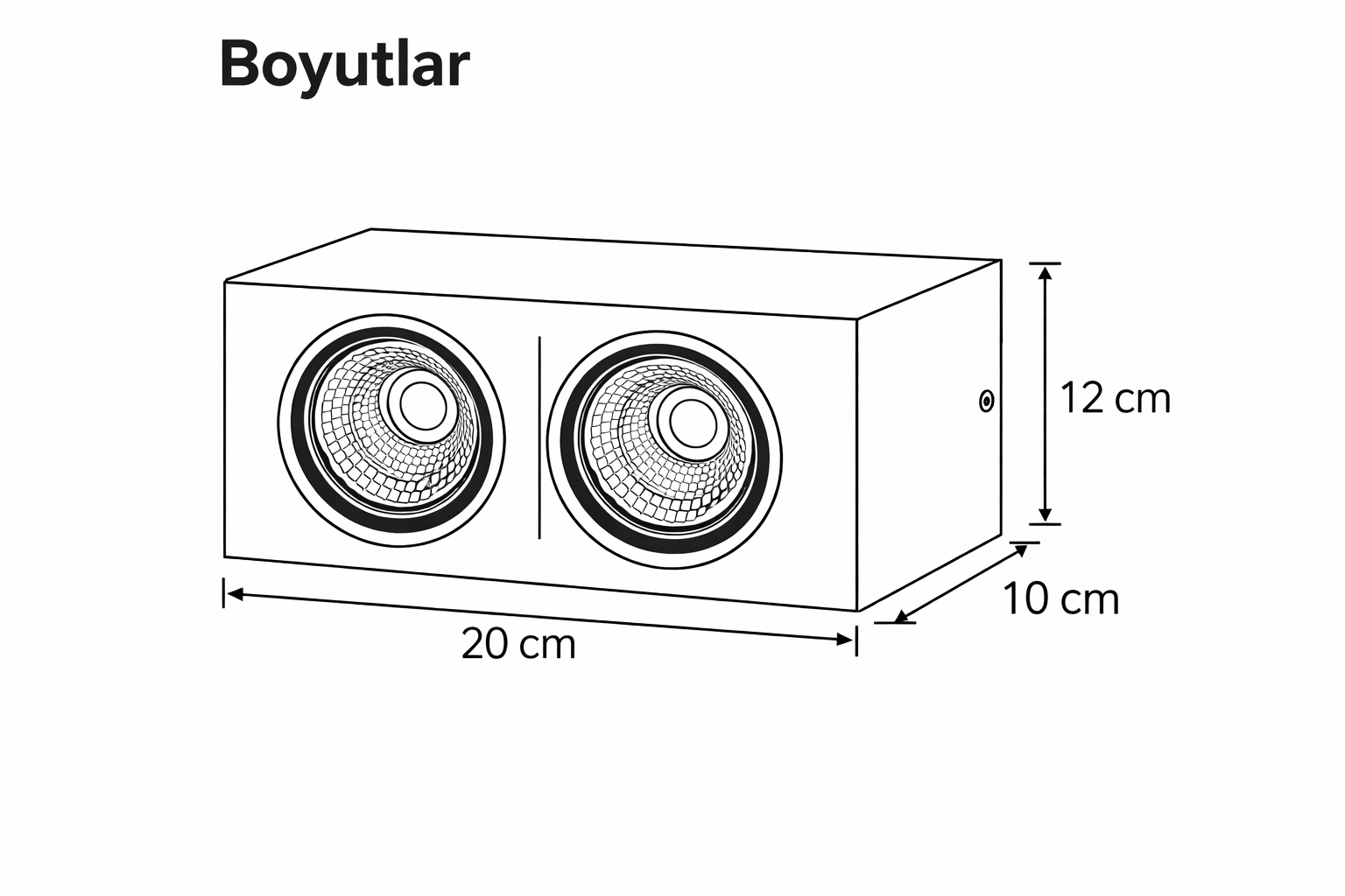 DualBox 2x10W Sıva Üstü LED Spot 4